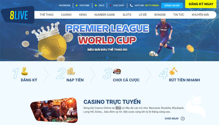 Thông tin cập nhật mới nhất về nhà cái 8LIVE năm 2025