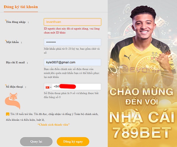 đăng ký 789bet