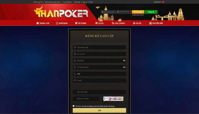 Hình ảnh đăng ký thanpoker nhanh chóng