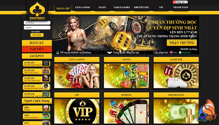 Hướng dẫn chơi tại nhà cái cái Empire777 hiệu quả