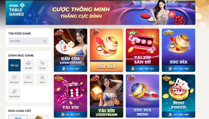 Hình ảnh hướng dẫn chơi tại nhà cái Sin88