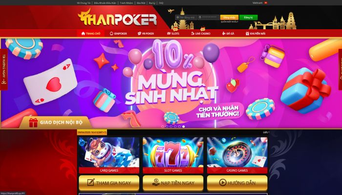 Hình ảnh nhà cái thanpoker