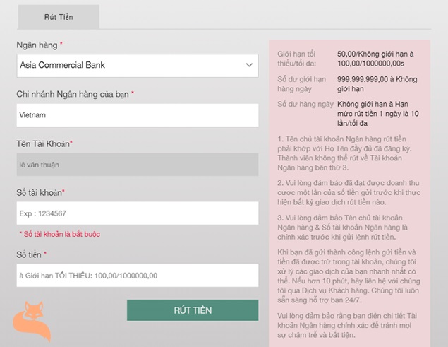 rút tiền 6bet