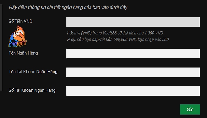 Rút tiền vlott88