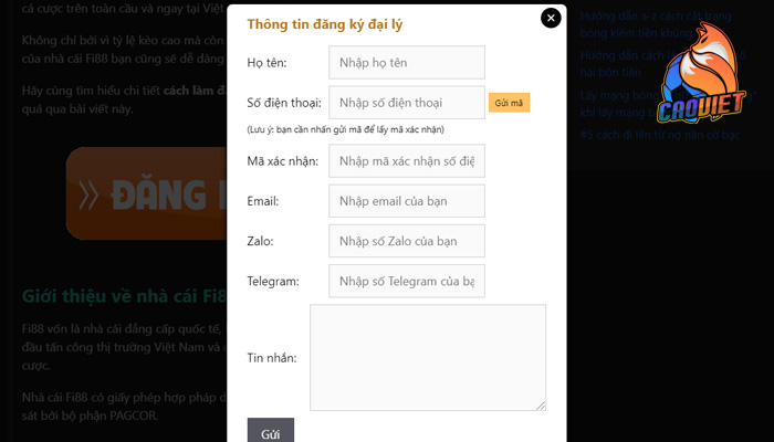 Đăng ký đại lý nhà cái