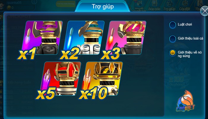 cách chơi game bắn cá