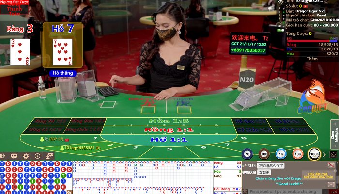 cách chơi rồng hổ online