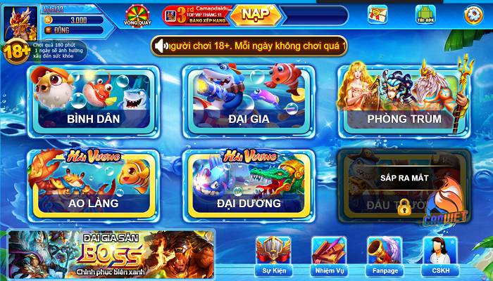 Game bắn cá nạp thẻ gate