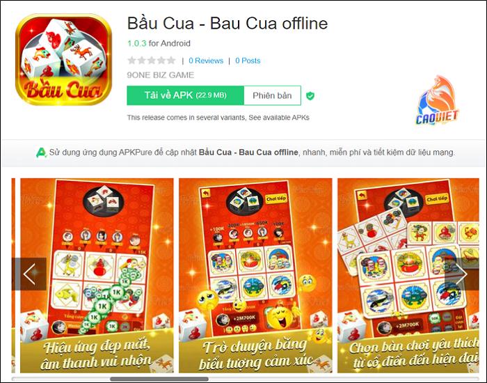 game bầu cua offline