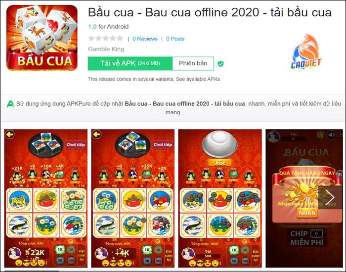 game bầu cua tôm cá offline