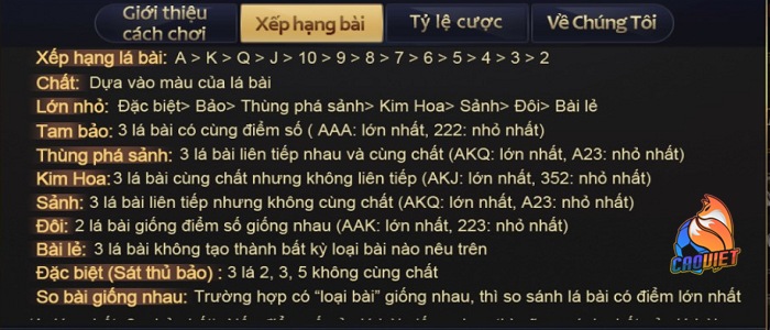 Luật chơi nổ kim hoa