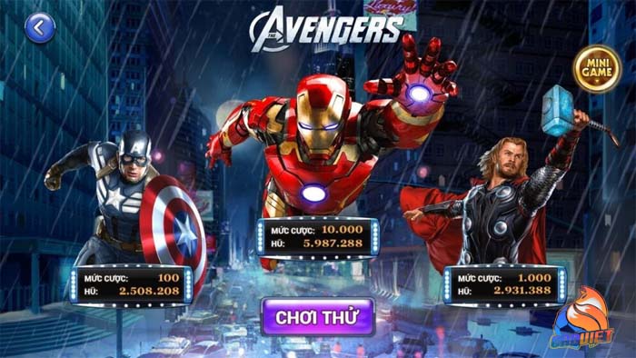 Giới thiệu về trò quay hũ siêu anh hùng cùng cơ hội thắng lớn