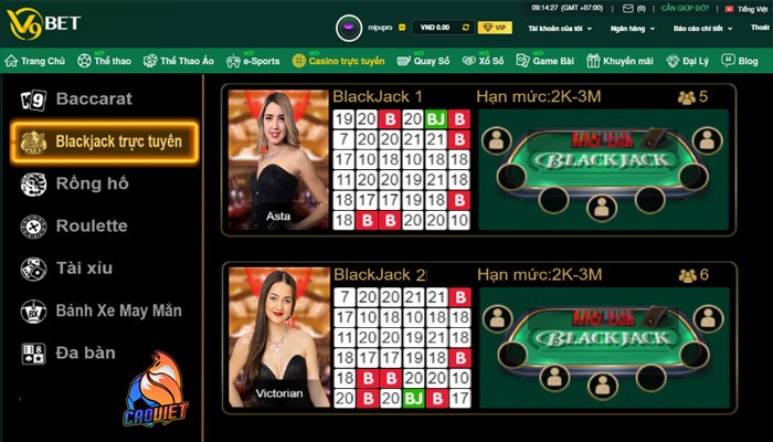 đánh bài xì dách online