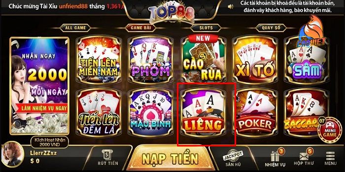 đánh liêng đổi thưởng