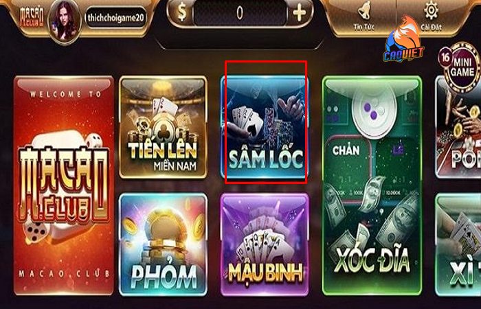 sâm lốc online đổi thưởng