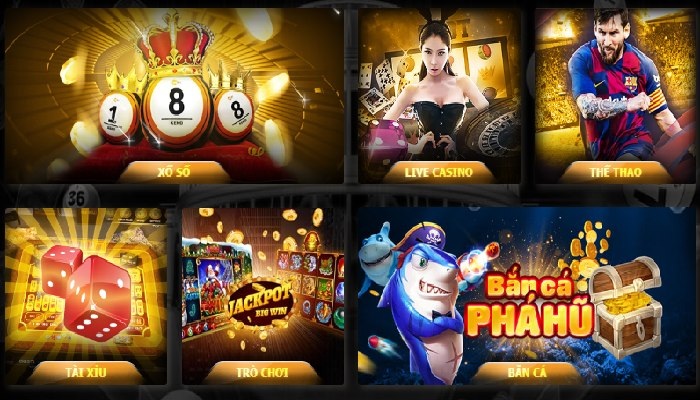 Sảnh game cá cược đa dạng, phong phú, chất lượng cao.