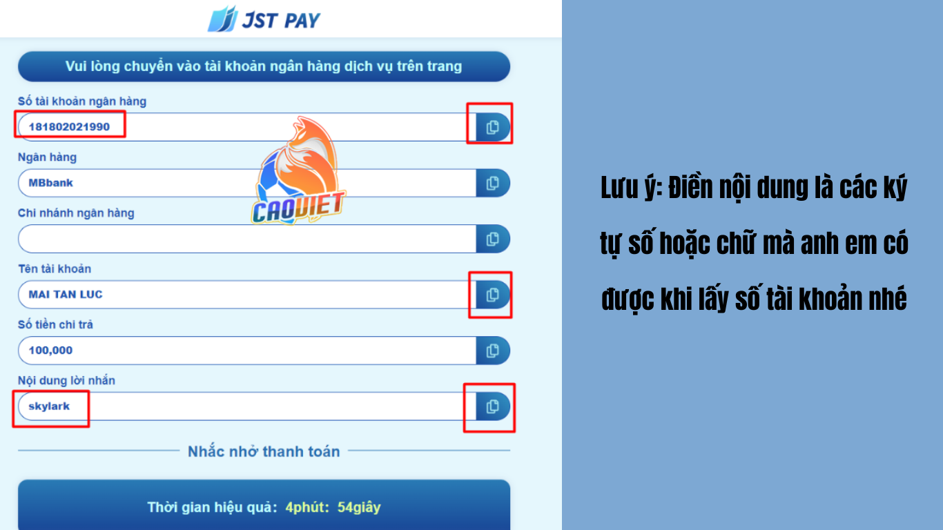 Lưu ý