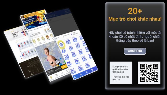 Hình ảnh app đánh xổ số tích hợp