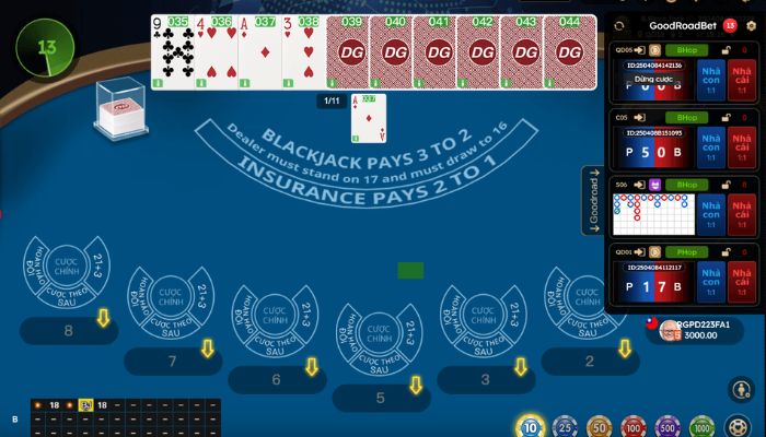 Hình ảnh chơi blackjack
