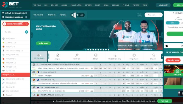 Hình ảnh nhà cá cá cược 22bet