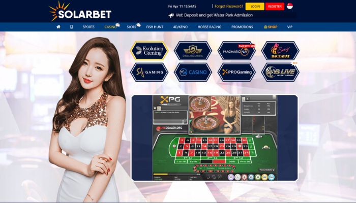 Hình ảnh trang chủ Solarbet