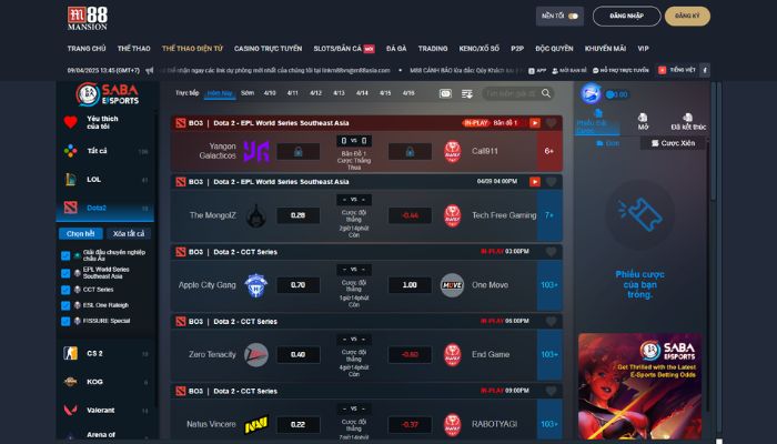 Hình ảnh cá cược dota 2 tại M88