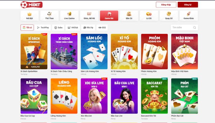 Hình ảnh chơi tại Mibet