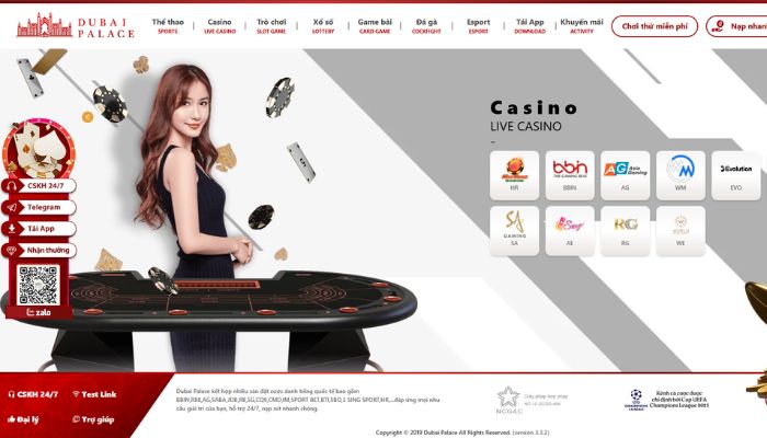 Hình ảnh nhà cái Dubai Palace