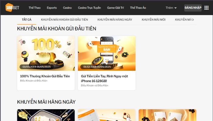 Hình ảnh nhiều trương trình khuyến mãi hấp dẫn