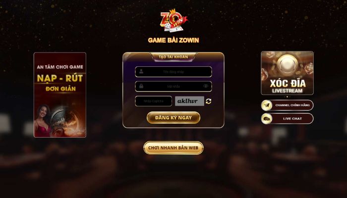 Hình ảnh game bài zowin